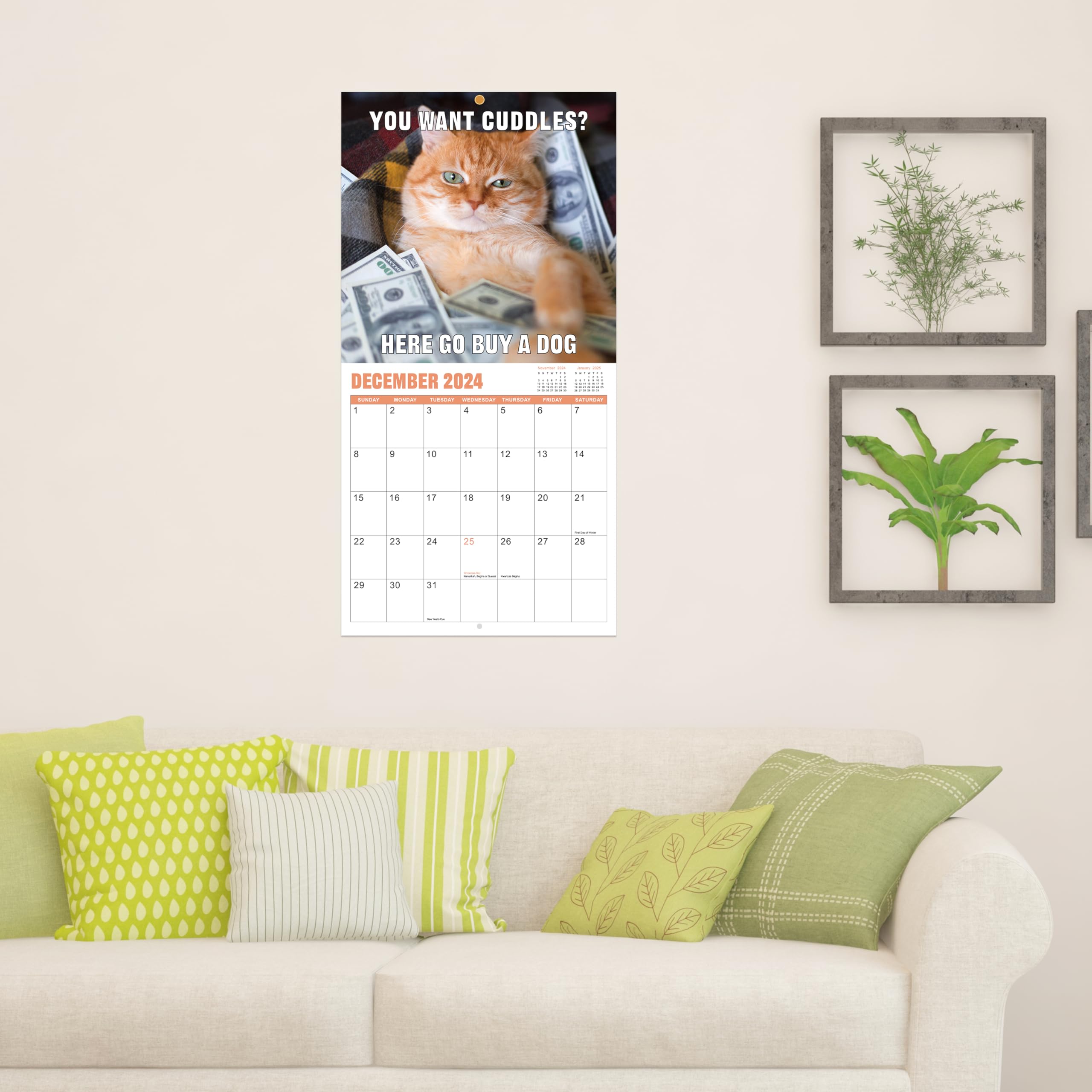 Funny Cat Calendar 2024