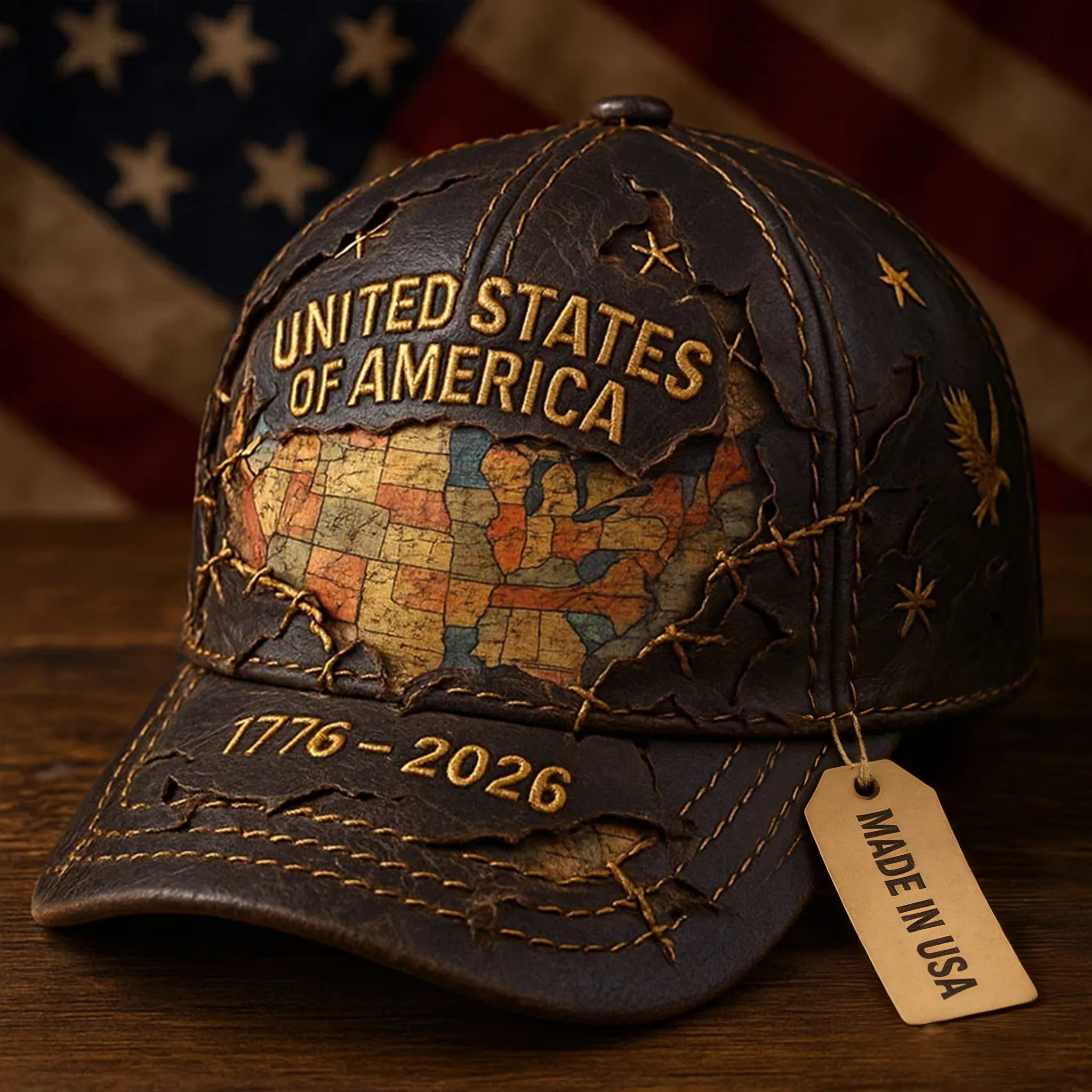 US 250th Anniversary Printed Casual Hat