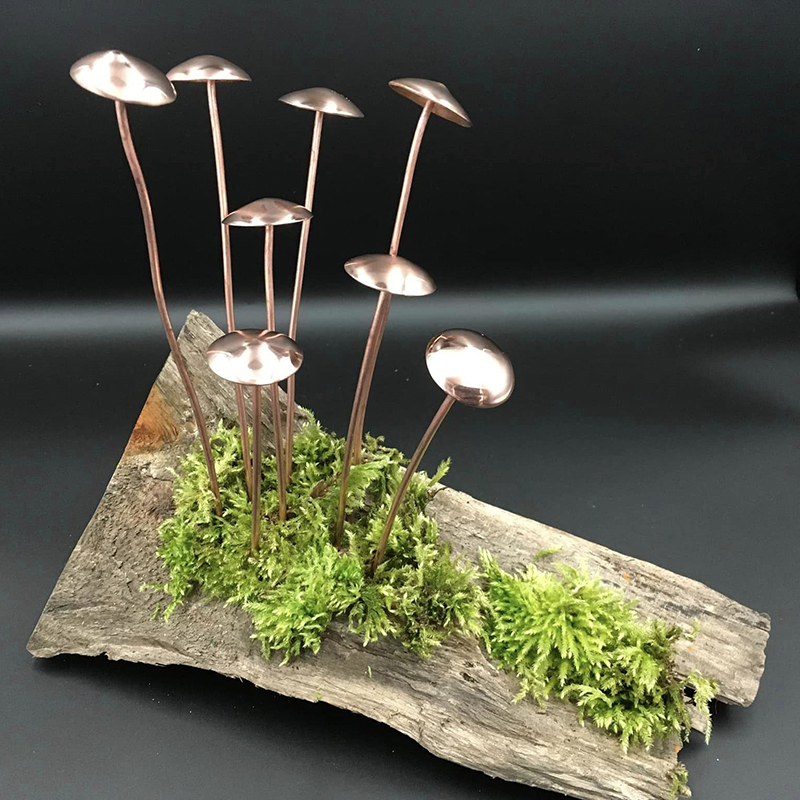 Handcrafted Brass Mushroom