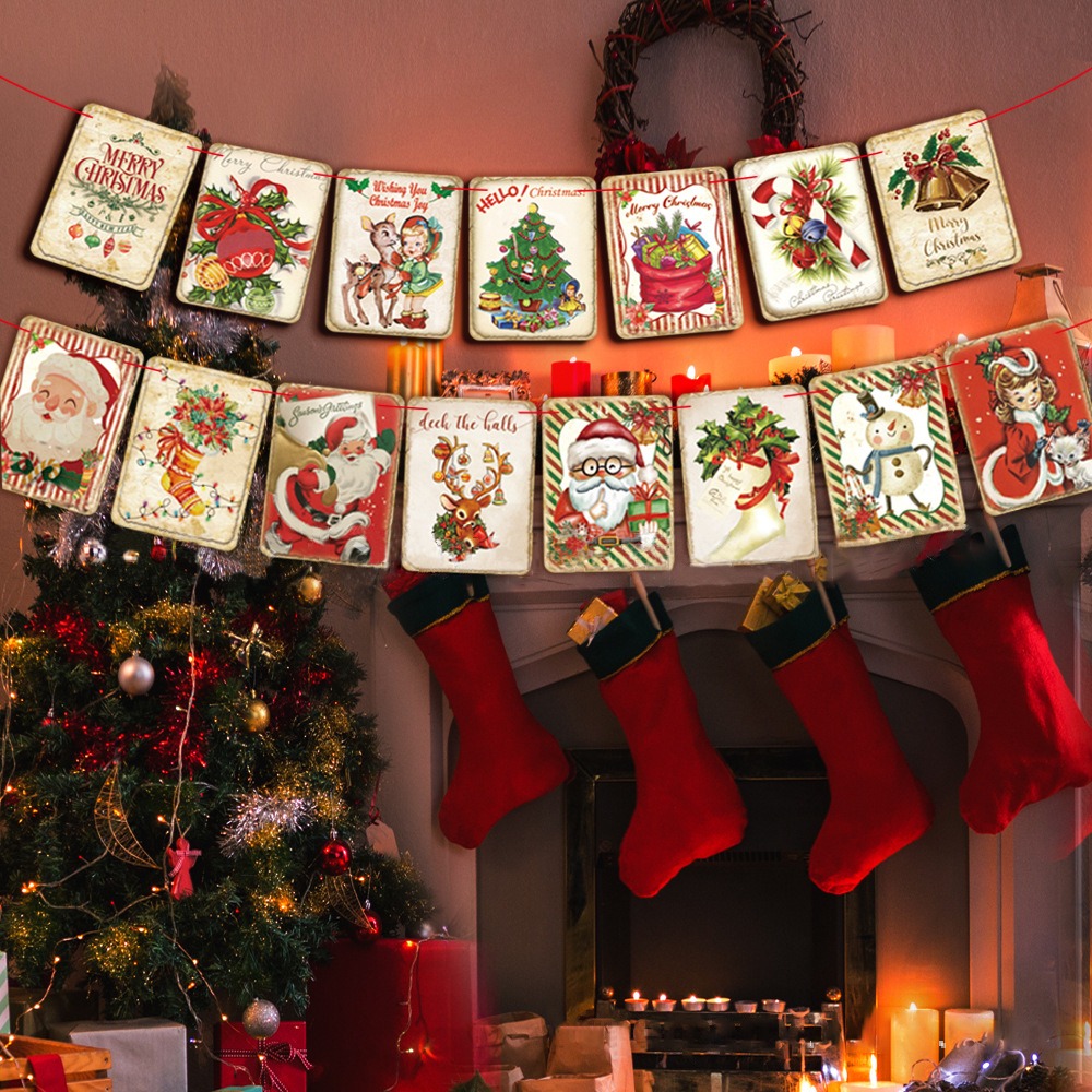 Vintage Style Christmas Banner