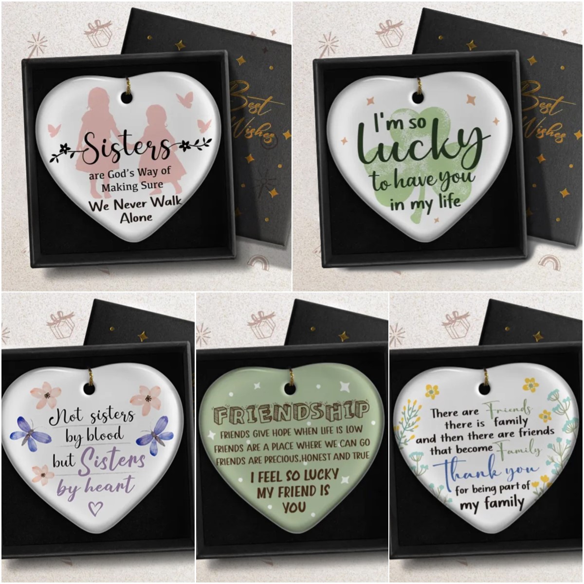 Friendship Heart Keepsake Gifts