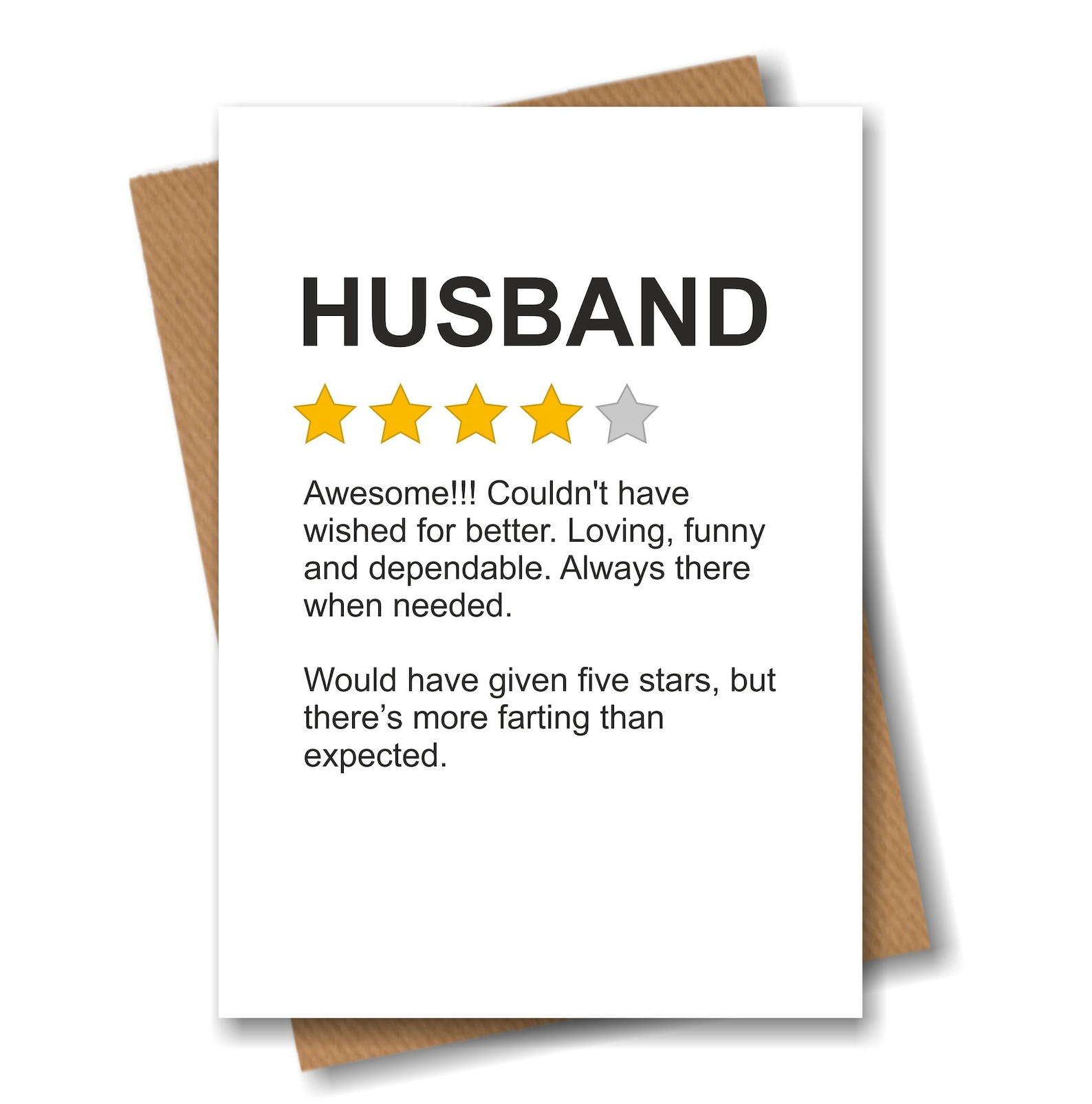 Funny Product Star Rating Review Card  