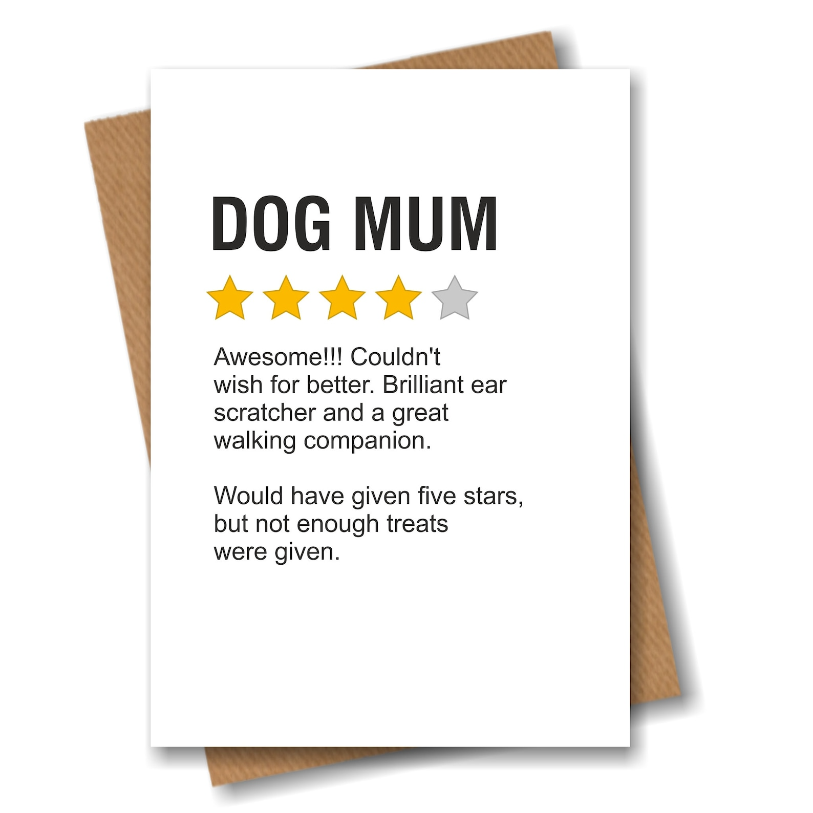 Funny Product Star Rating Review Card  