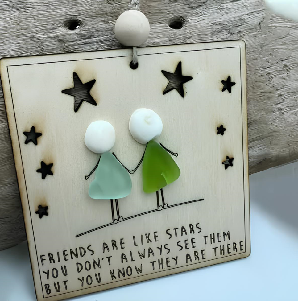 🌊Friendship Sea Glass Ornament 🎁