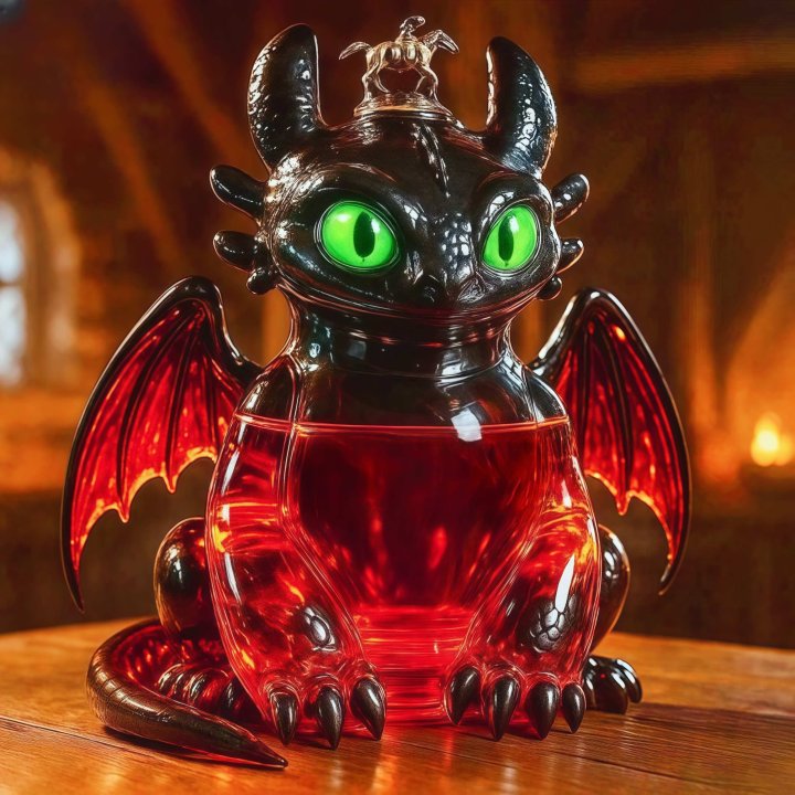 Toothless Collector's Edition Whiskey Bottle