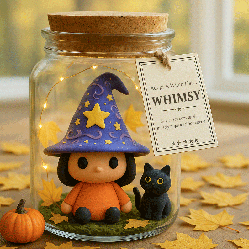 "Adopt A Witch Hat" Whimsy Jar 