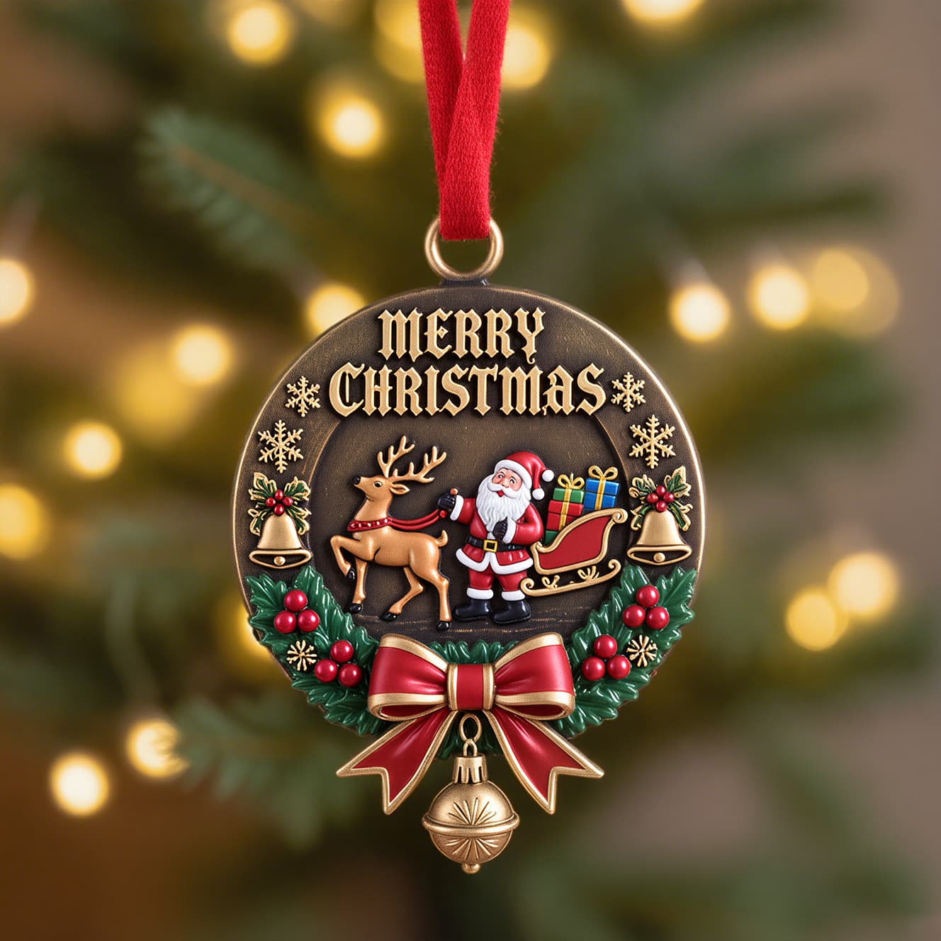  Christmas Bow Ornament