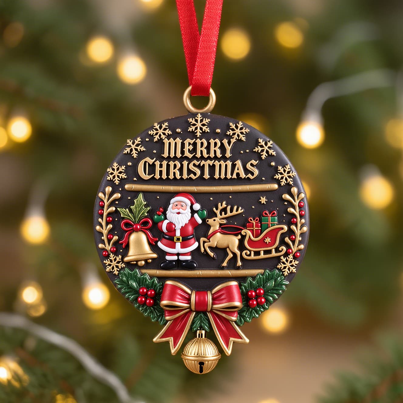  Christmas Bow Ornament