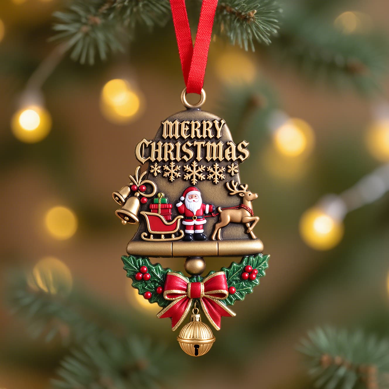  Christmas Bow Ornament
