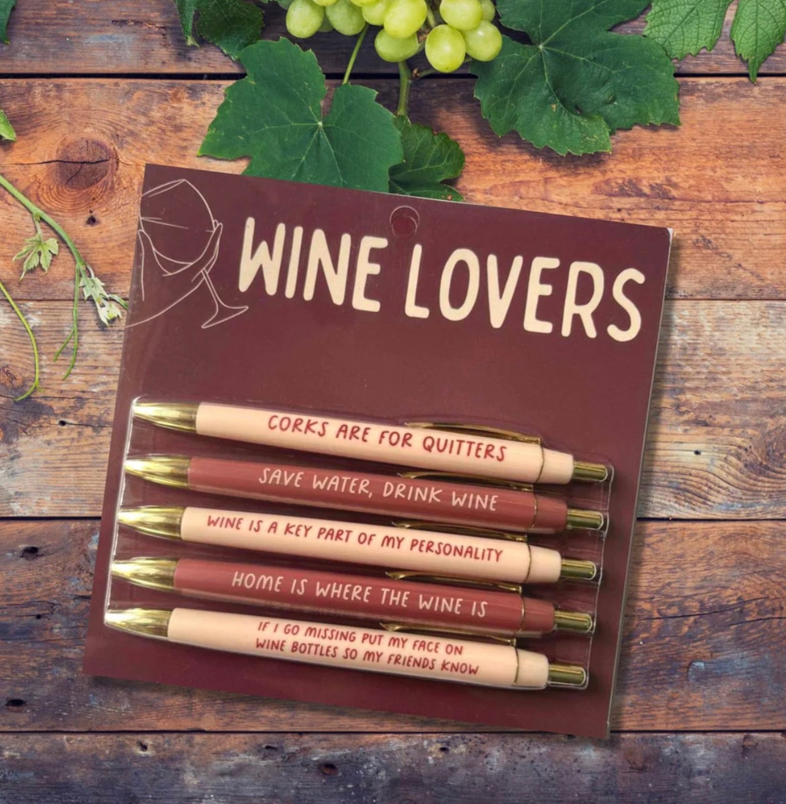 Wine Lovers 5-Pen Set