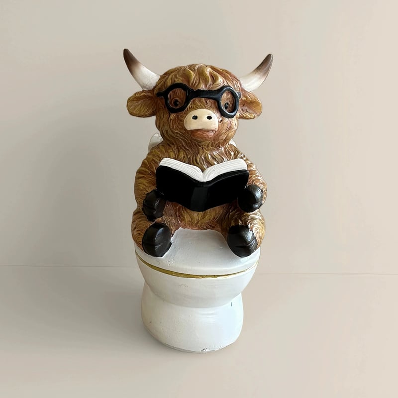 Highland Cow Whimsy Figurine
