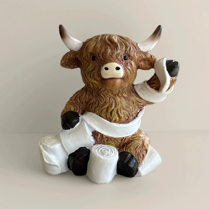 Highland Cow Whimsy Figurine