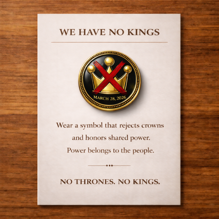 "No Kings" Pin