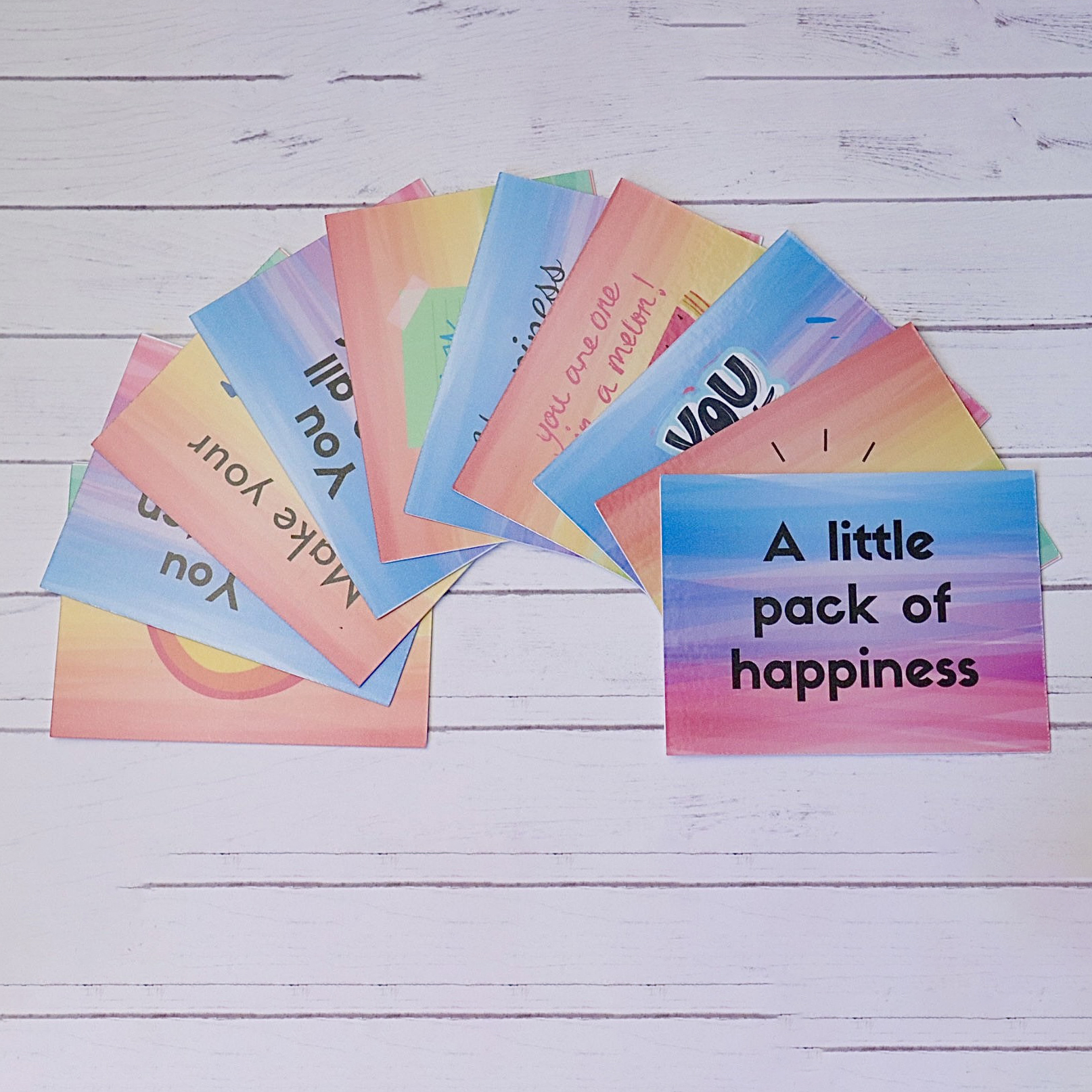 Pack of happiness cards