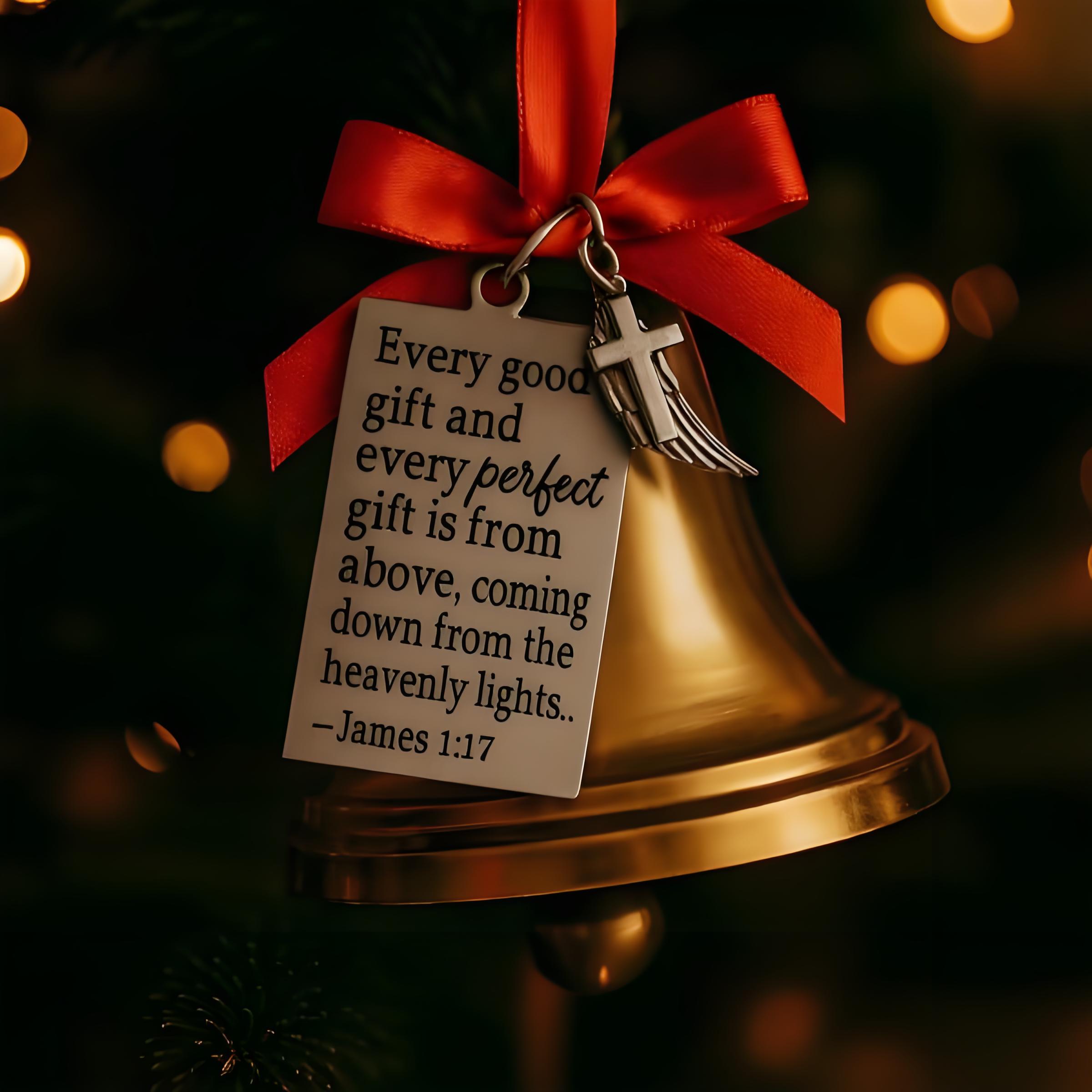 ​"Rejoice in the Lord" Christmas Bell Ornament