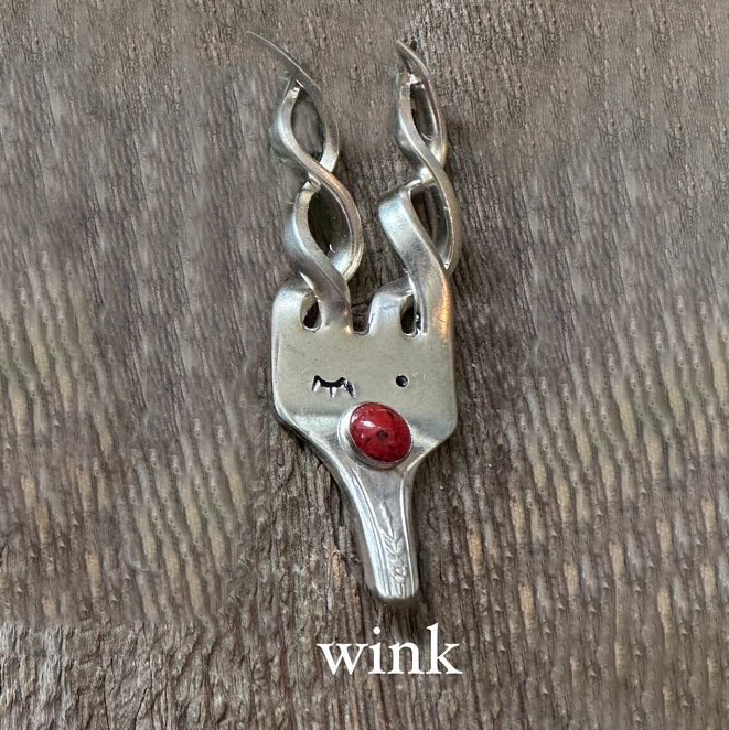 Fork reindeer ornament