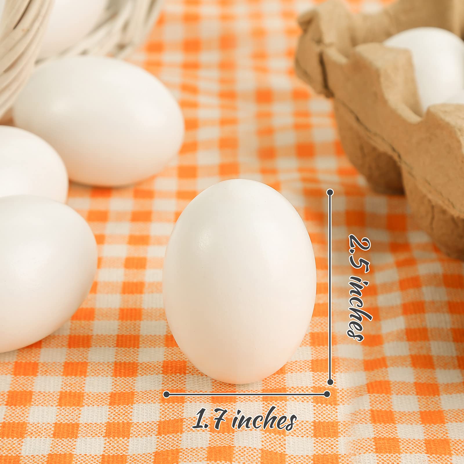 White Wooden Easter Egg -DIY Game for Kids