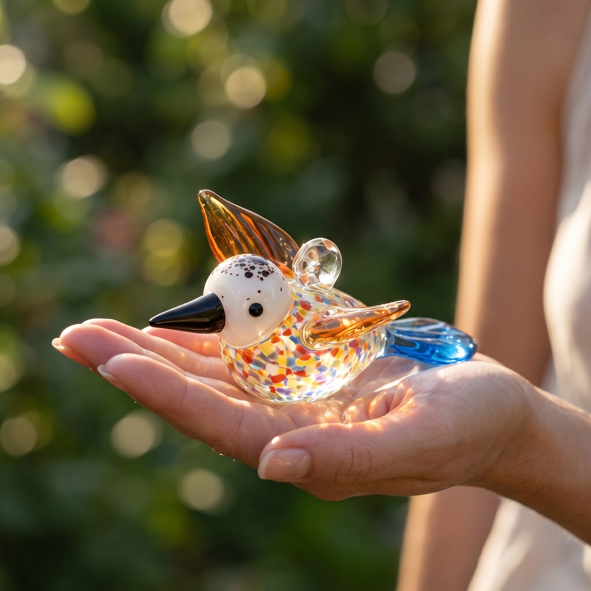 🔥Limited-time 60% off sale-Colorful Glass Bird Suncatcher