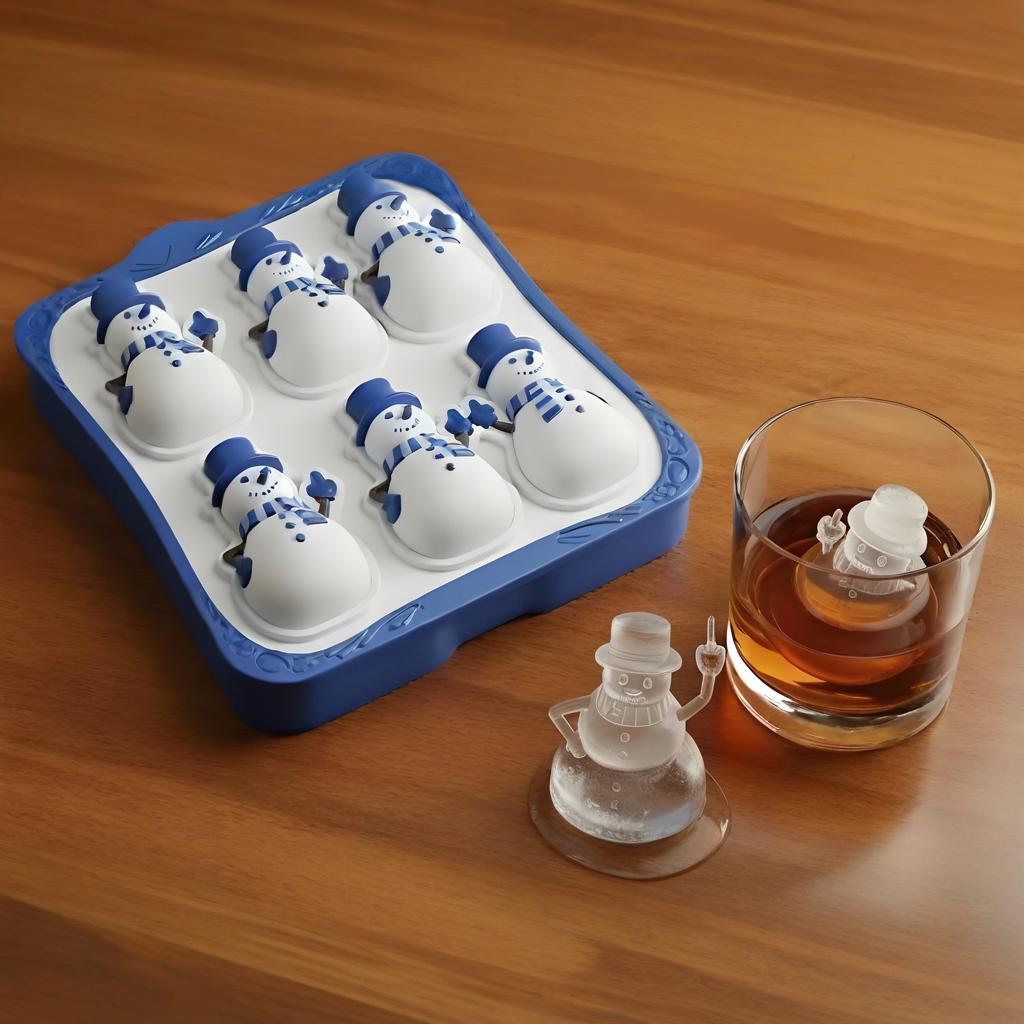 Santa & Snowman Ice Cube Tray