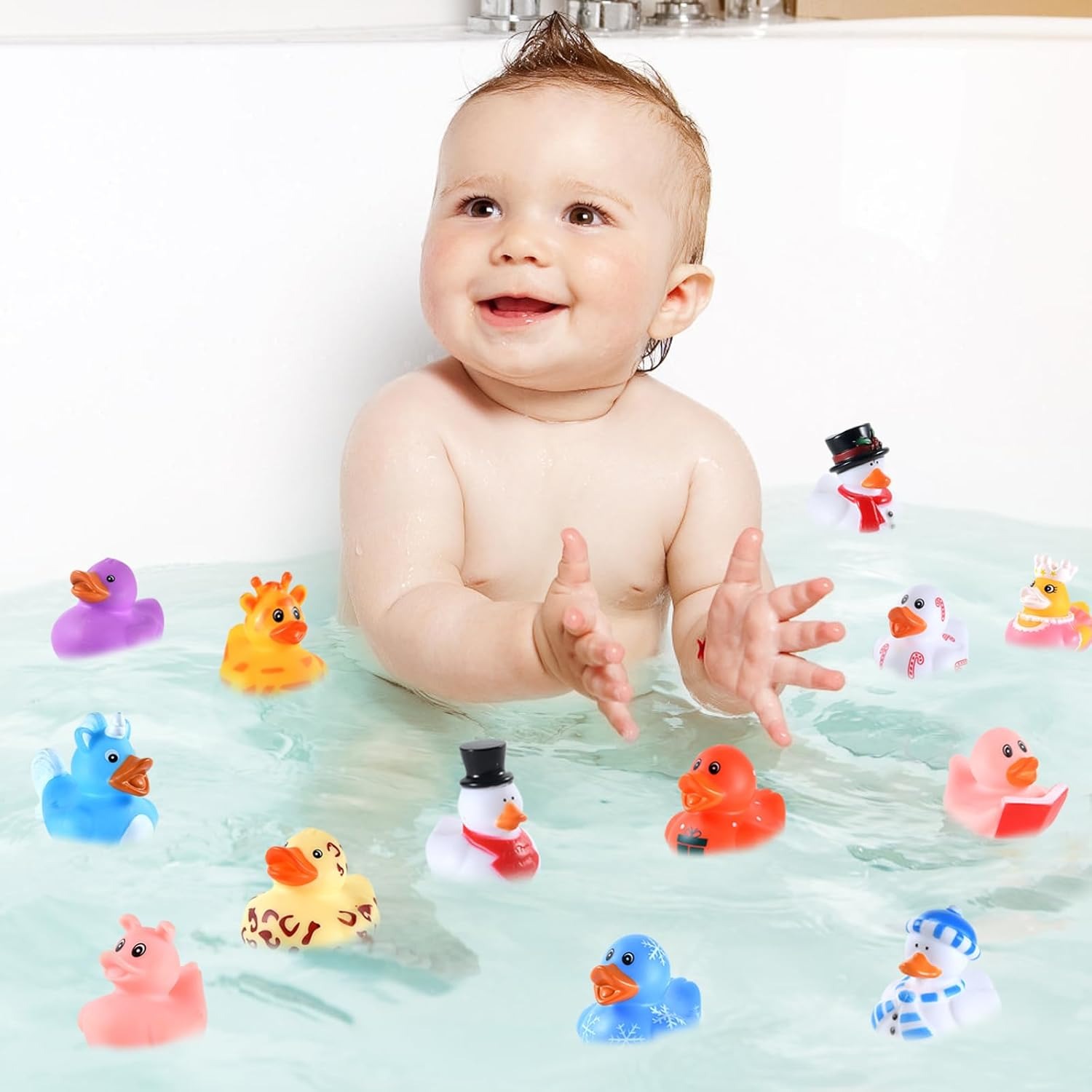 Advent Calendar 2024-24 Rubber Ducks Toys Advent Calendar for Kids