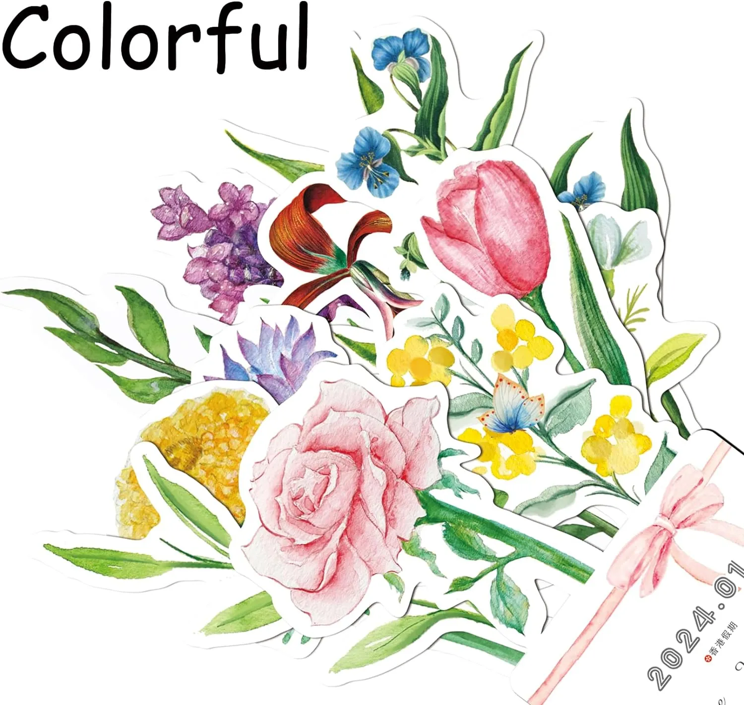 2024 Bloomy Flowers Desk Calendar