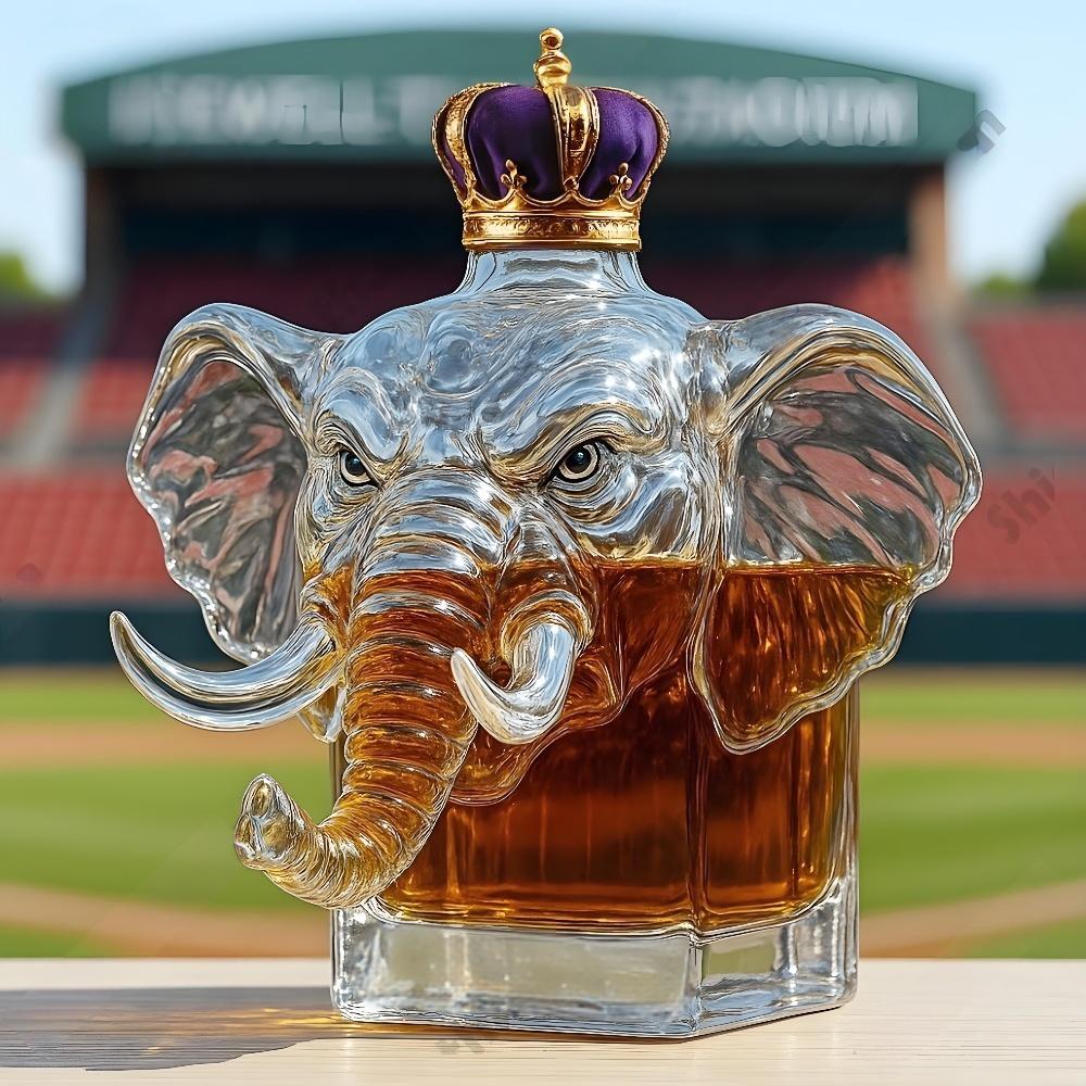 University of Alabama Crown Royal Whiskey Bottle