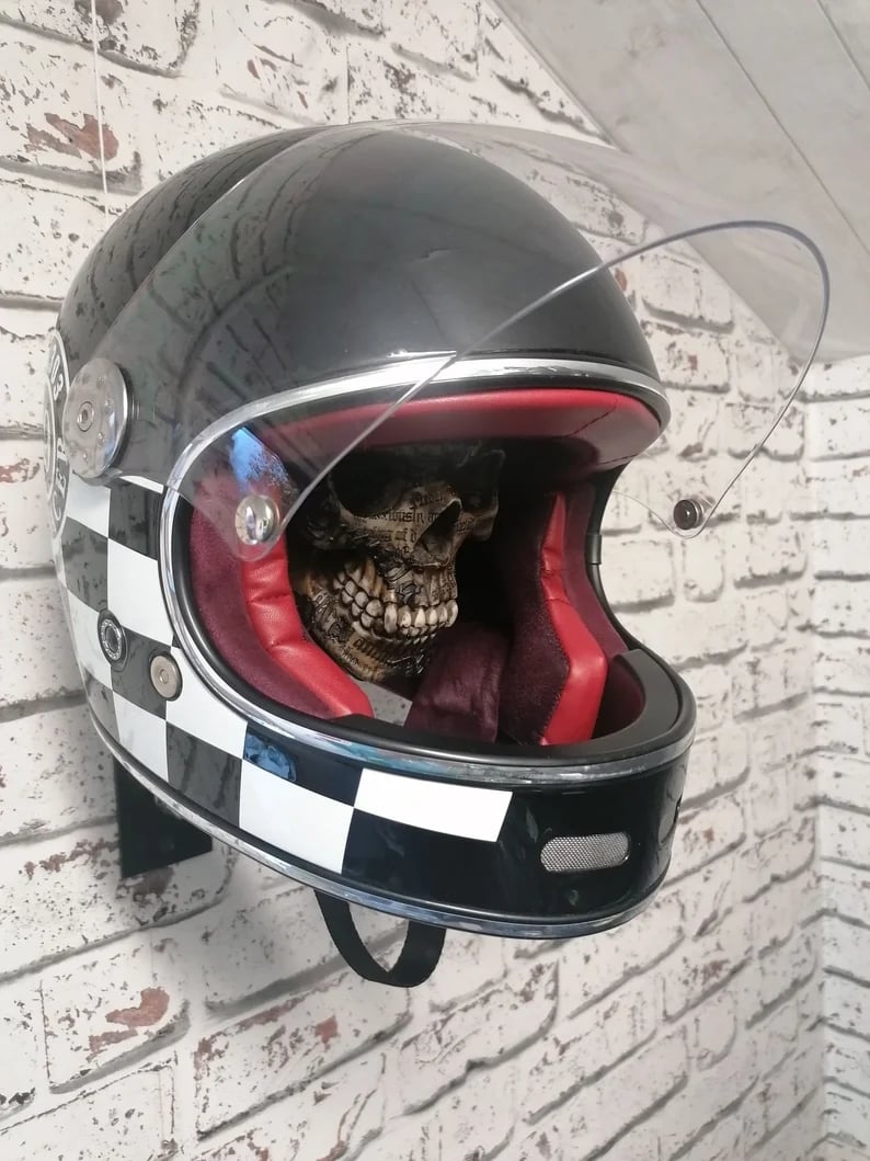 LAST DAY 70% OFF - 🏴‍☠️Motorcycle Helmet and Jacket Skull Holder