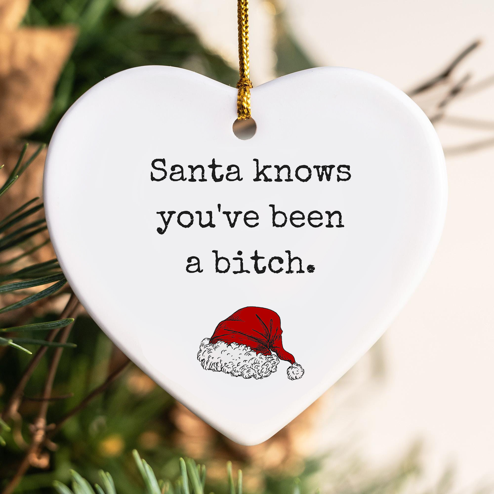 🌲Christmas Funny Heart Shaped Ornament