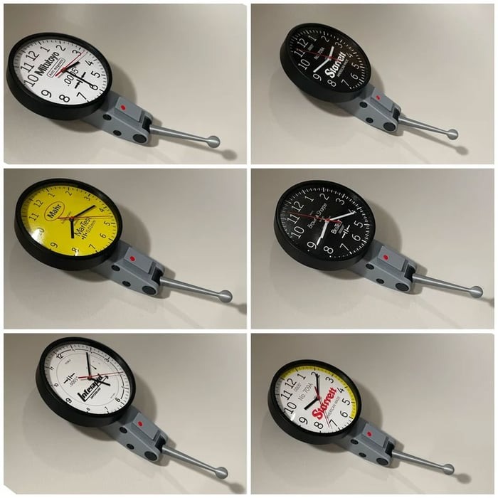 8" Dial Indicator Wall Clock