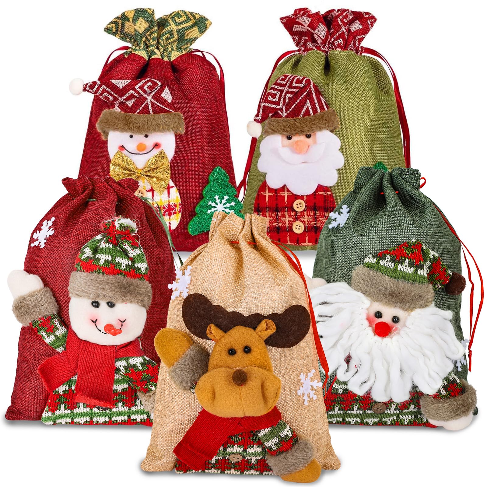🎅Xmas Pre-Sale🔥Drawstring Christmas Wrapping Bags