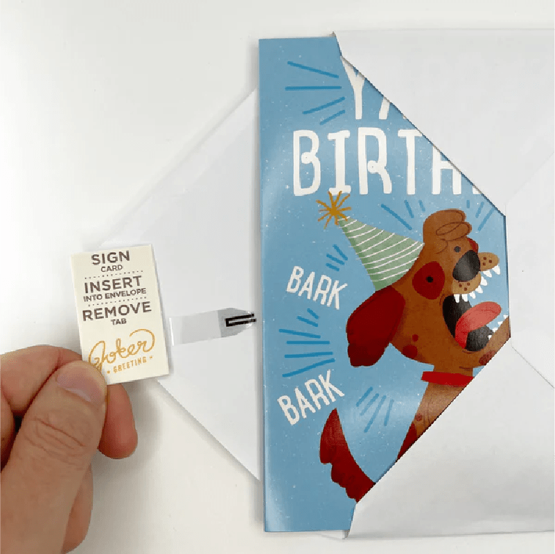 BARKING BIRTHDAY 🐶🔊 - JOKER GREETING PRANK CARD (GLITTER + SOUND)