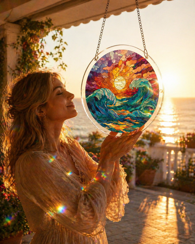 🔥Limited-time 50% off sale🎁 Handmade DIY Acrylic Puzzle: Sun Catcher,