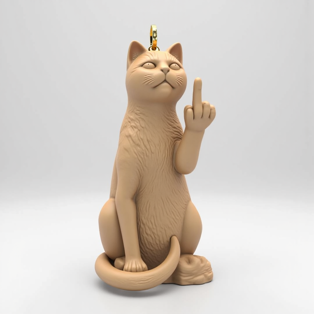 FlipPaw Cat Keychain