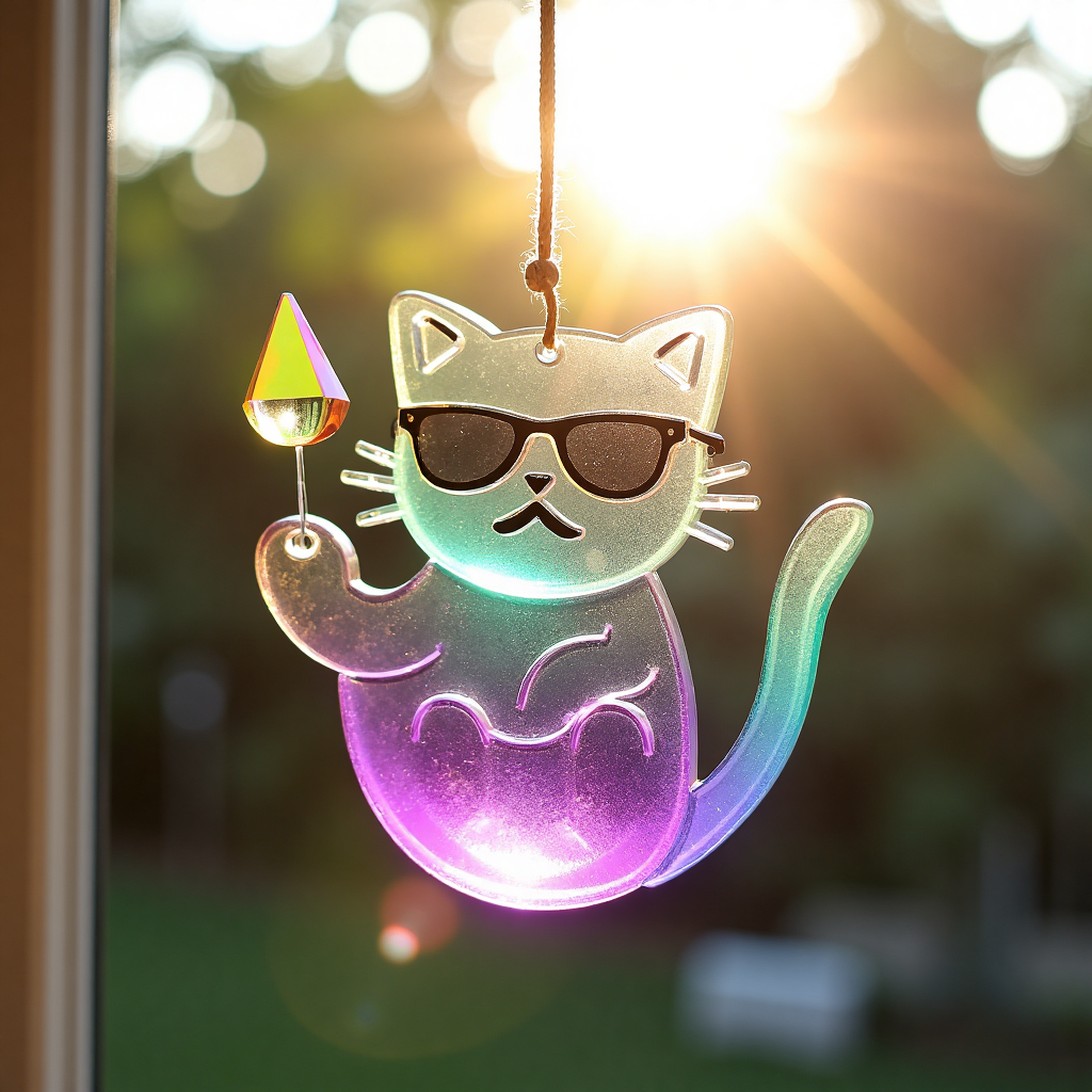 😼🌈彩色猫咪捕光器