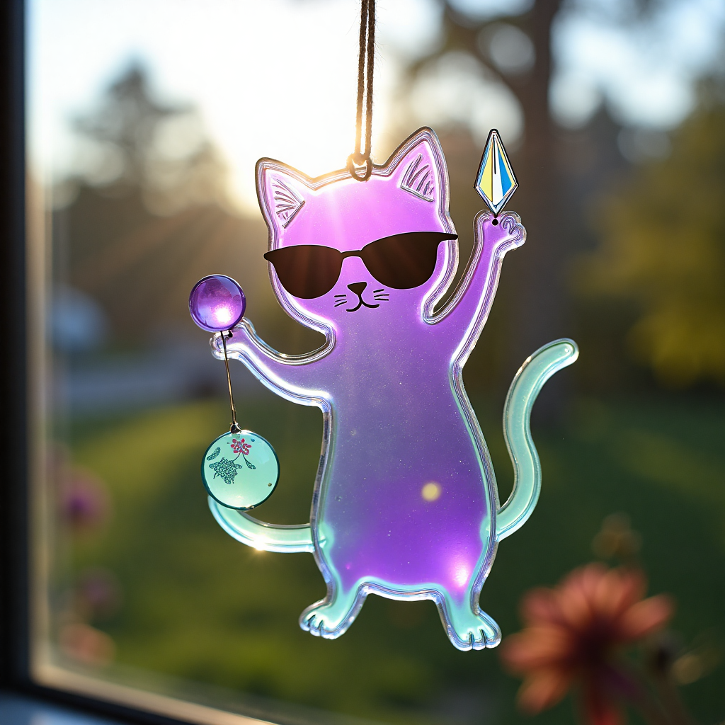 😼🌈彩色猫咪捕光器
