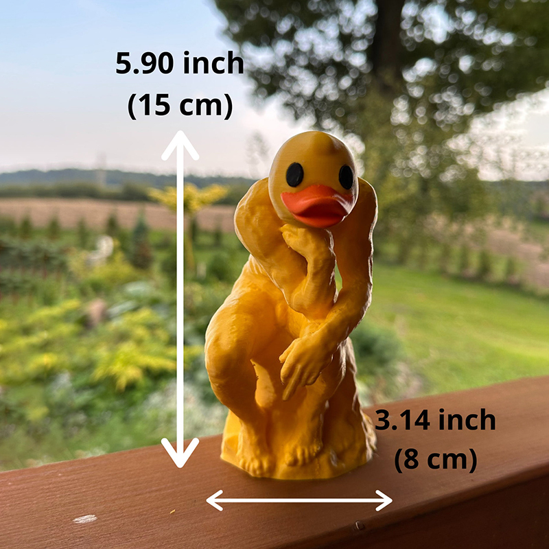 New Funny Thinker Middle Finger Duck