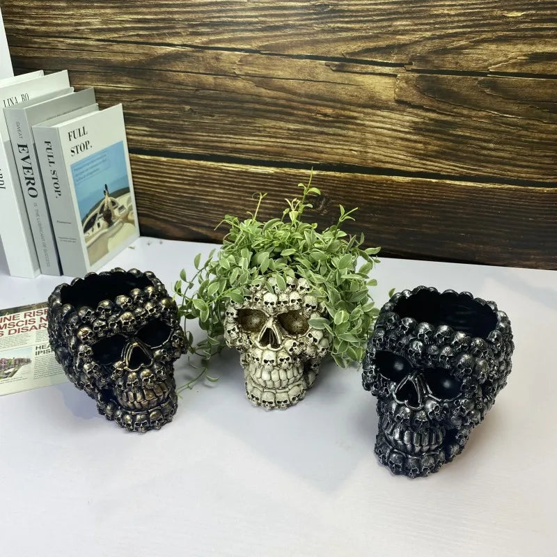 Small Resin Skeleton/Skull Planter