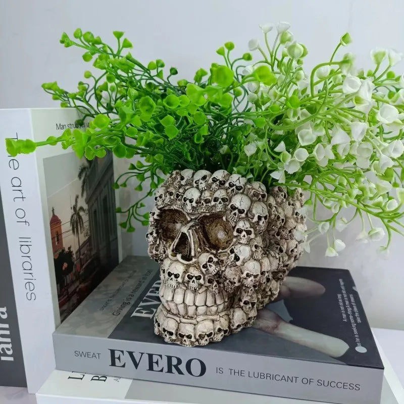 Small Resin Skeleton/Skull Planter
