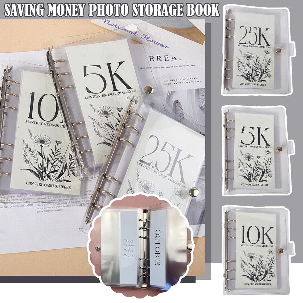 5k/10k/25k Savings Challenges Book 12 Month Money Saving Binder