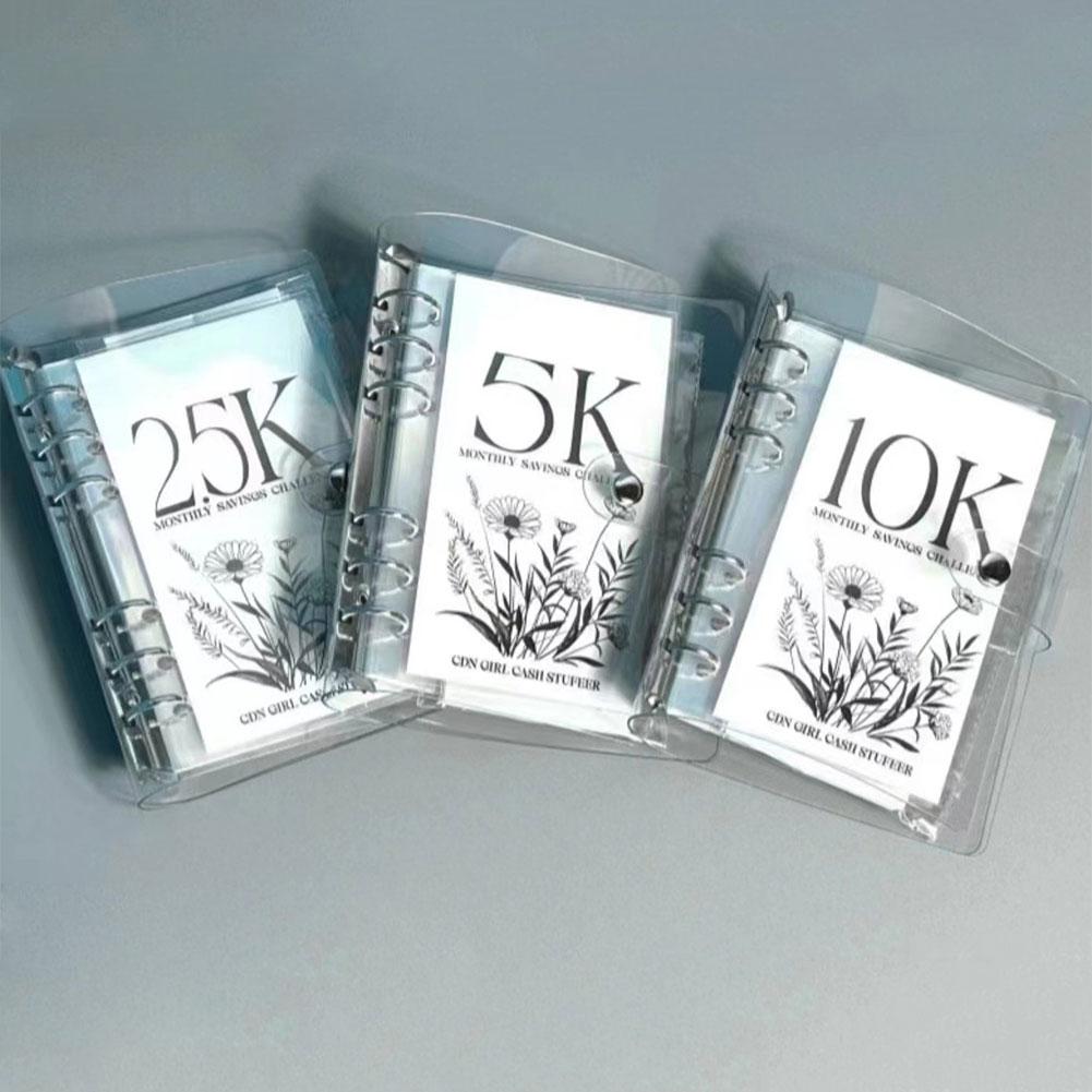 5k/10k/25k Savings Challenges Book 12 Month Money Saving Binder