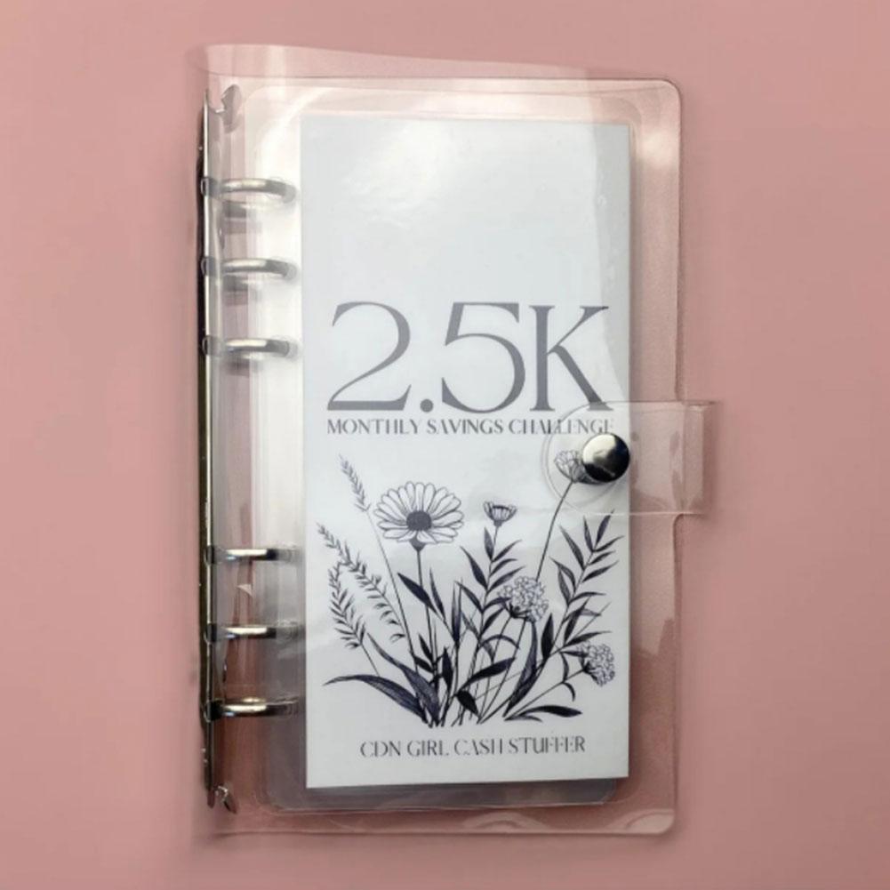 5k/10k/25k Savings Challenges Book 12 Month Money Saving Binder