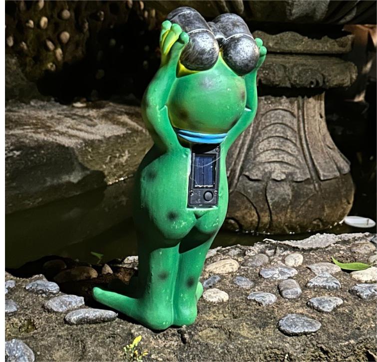 🐸FROG TELESCOPE SOLAR LAMP
