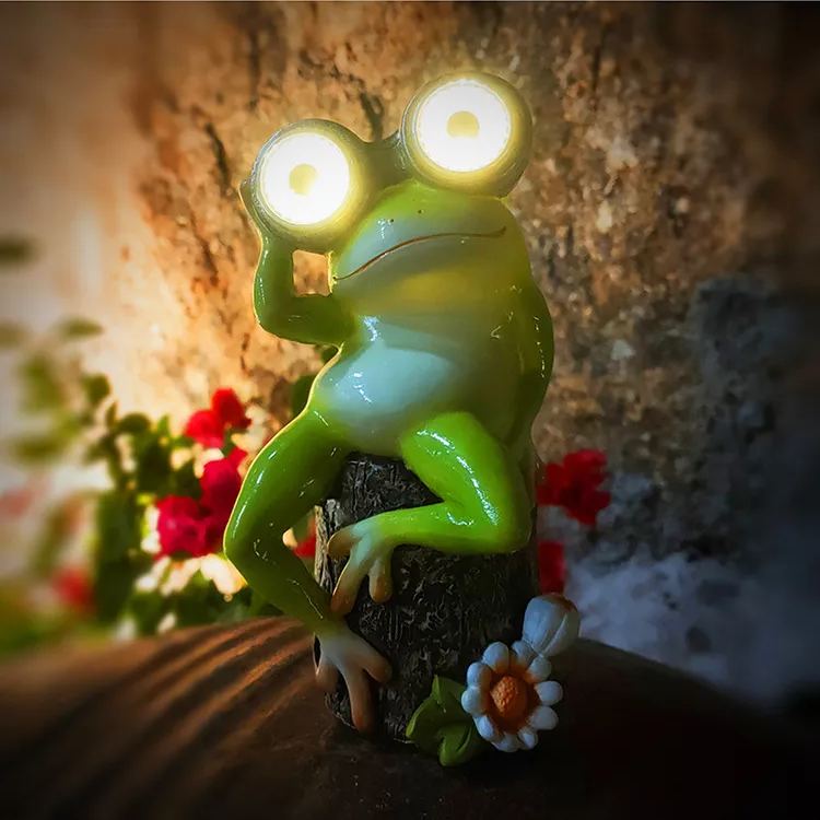 🐸FROG TELESCOPE SOLAR LAMP