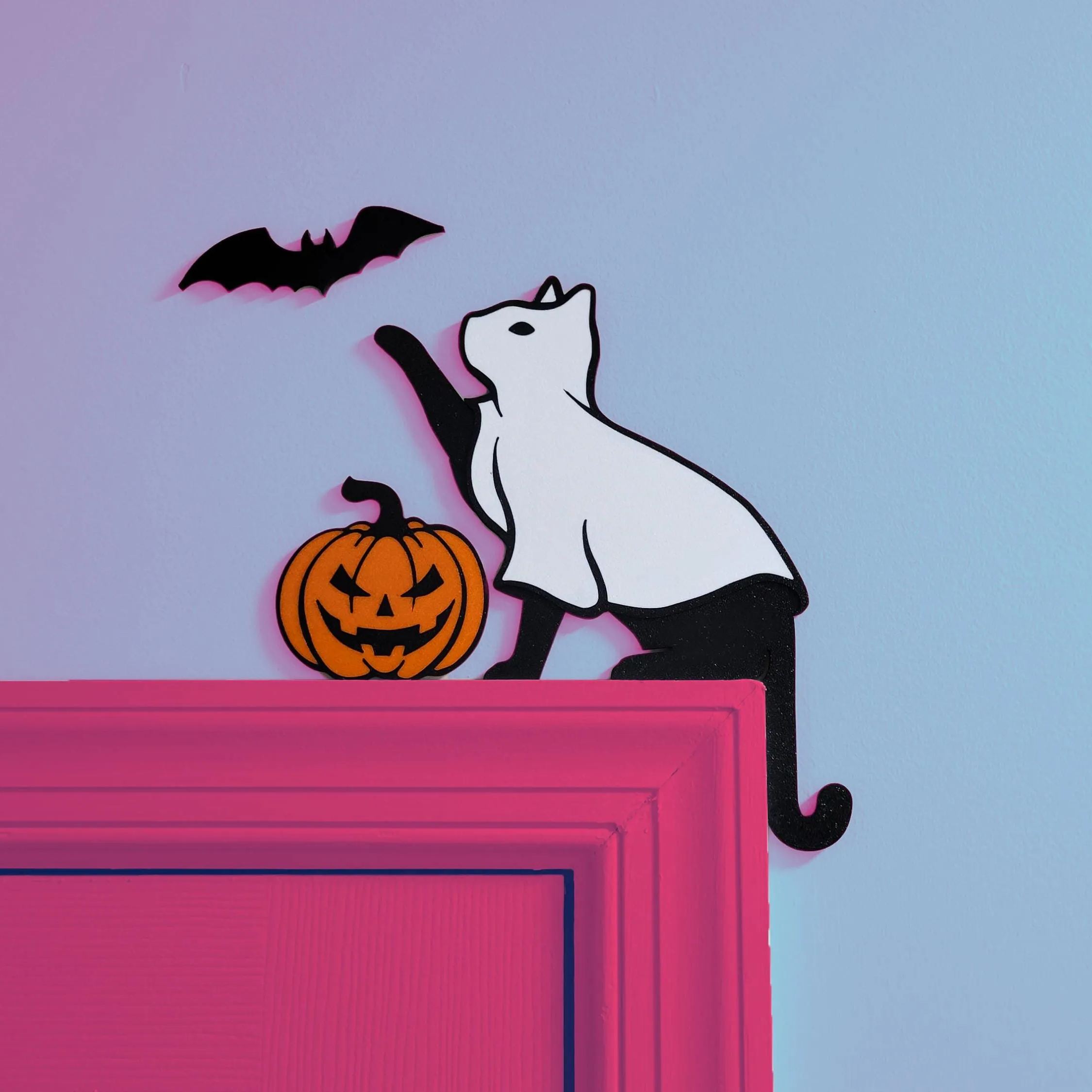 👻🎃Ghost Cat Door Corner Topper