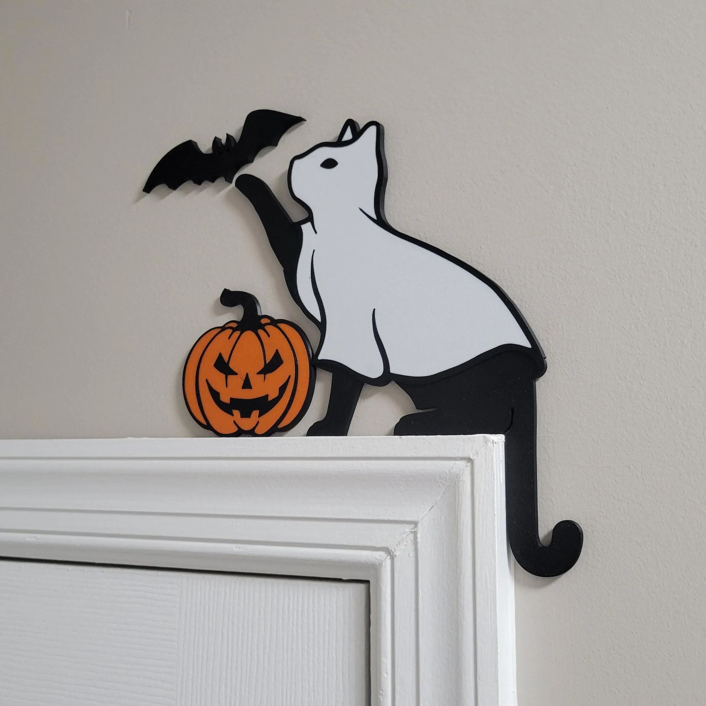 👻🎃Ghost Cat Door Corner Topper