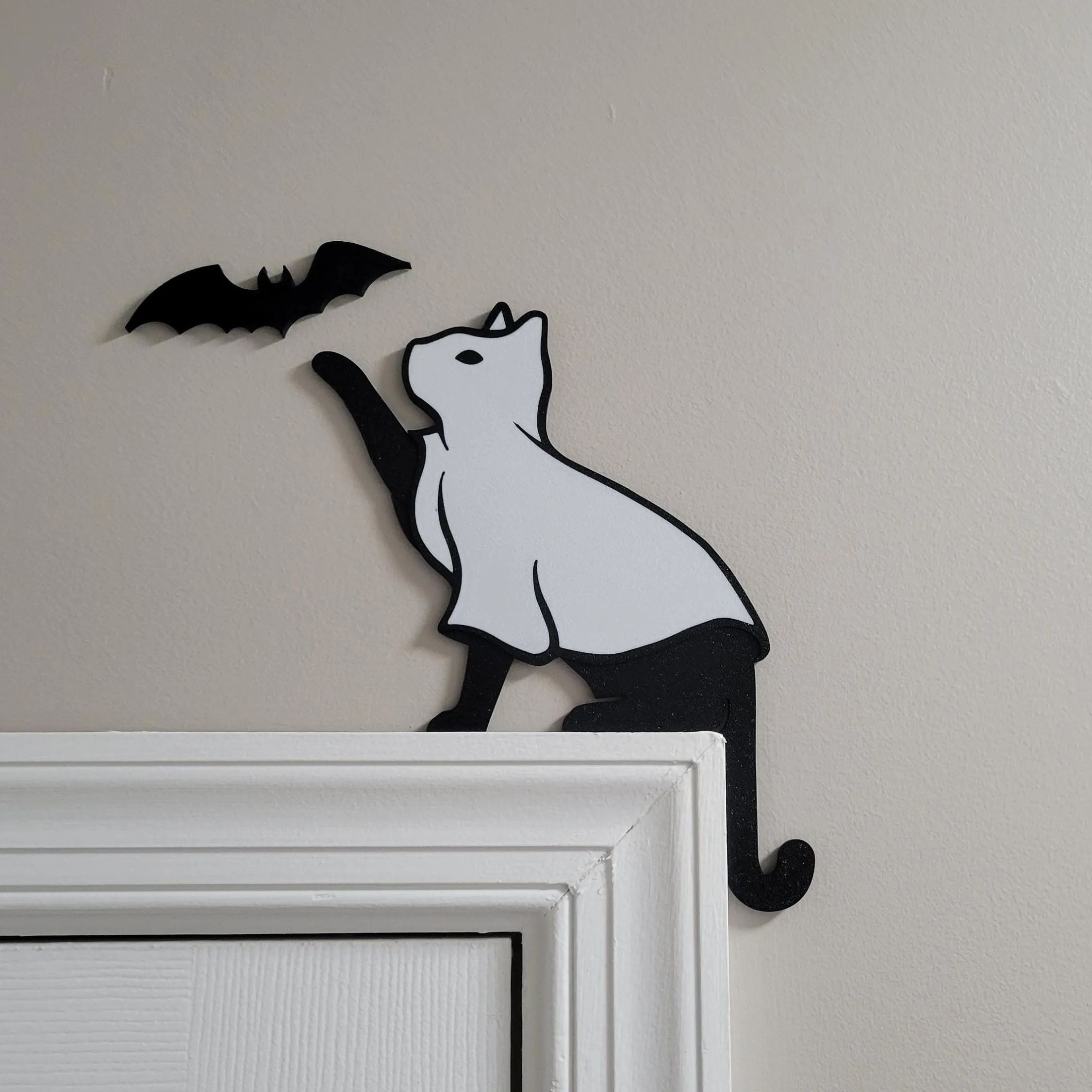 👻🎃Ghost Cat Door Corner Topper