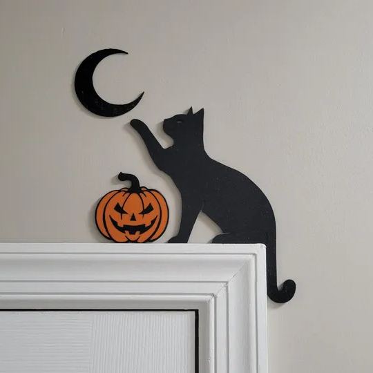 👻🎃Ghost Cat Door Corner Topper