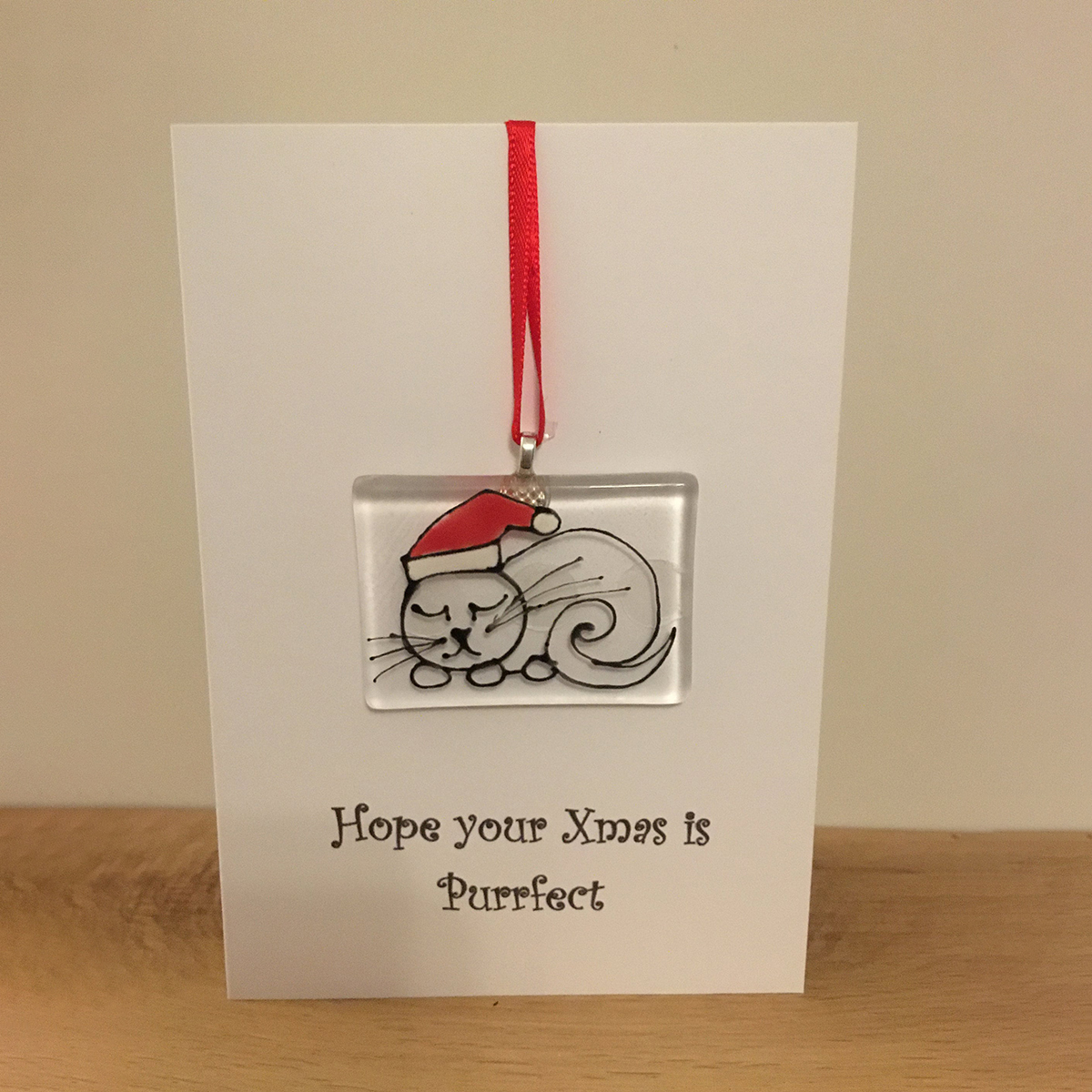 Handcrafted Fused Glass Christmas Cards