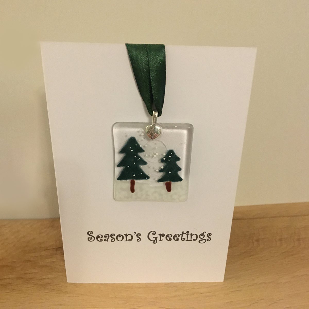 Handcrafted Fused Glass Christmas Cards