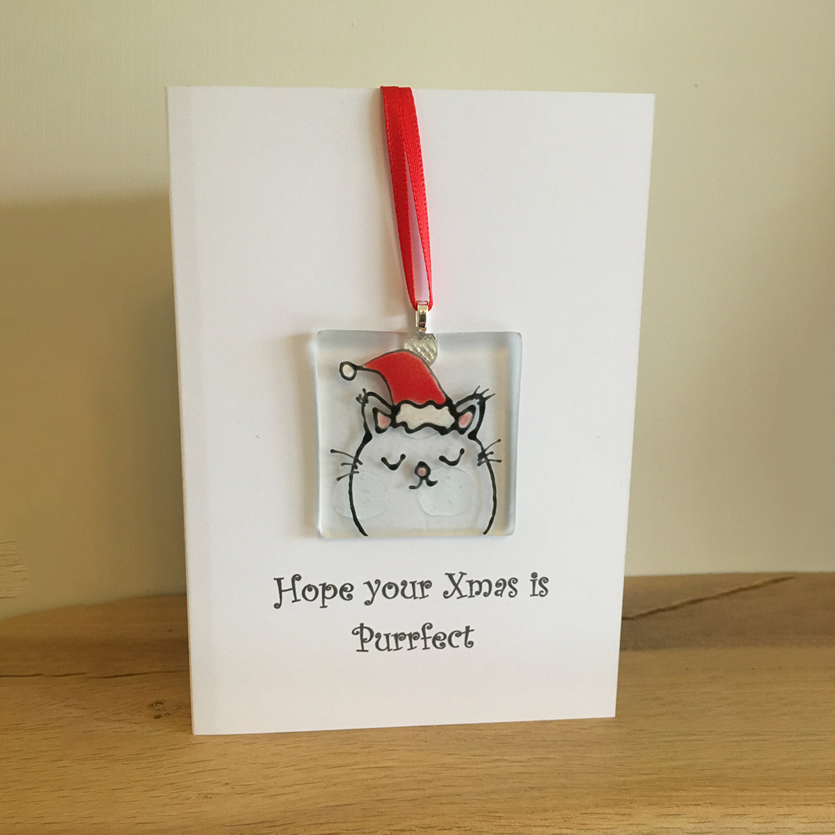 Handcrafted Fused Glass Christmas Cards